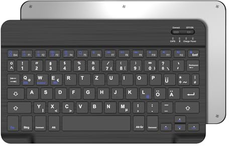 Occtingkind Für 10+ Zoll Tablets Hülle mit Tastatur QWERTZ