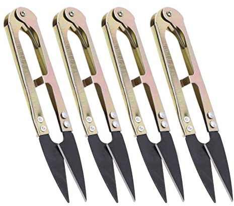 Nähschere, 8 Stück, U-förmige Schere, Tragbar, Praktisch, für Kreuzstich, Stickerei, Nähen, Trimmkopf, Kleine Schere, U-förmige Schere, Werkzeug, Fadenschere, Garnschere für
