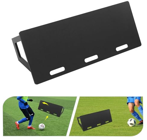 Rebounder för fotboll, bärbar fotboll rebounder med metallgångjärn, rebound board fotboll träningstillbehör, brädor för passning och skytte, 115 x 45 x 42 cm