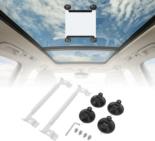 Mini Supporto per Auto, Mini Supporto a Ventosa per Tettuccio Apribile, Kit di Montaggio per Mini Parabola Satellitare Ad Aspirazione Potente, Supporto Viaggio