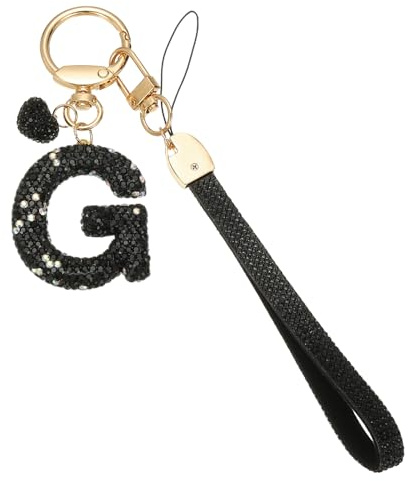 PATIKIL Schlüsselanhänger Buchstabe, Form Taschenanhänger Anhänger, Keychain Diamant Glitzernde Buchstabenanhänger für Frauen, Geschenke, Schlüsselbund, Taschenzubehör