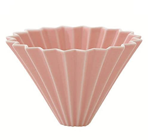 Filtros goteros de café de cerámica, taza de filtro de café de porcelana en forma de cono, para el hogar, oficina, cafetería y restaurantes, herramienta de preparación de café ecológica y duradera