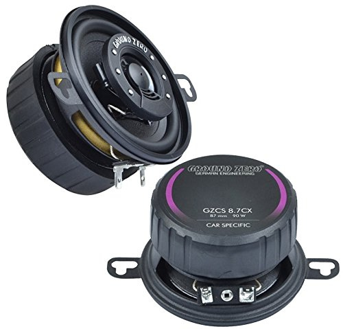 Ground Zero Lautsprecher gzcs8.7cx 180 Watt 8,7 cm Koaxial für FIAT Punto 1 176 Cabriolet 1993 bis 1999 Armaturenbrett vorne