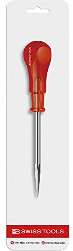 PB Swiss Tools Vorstecher PB 650.80 | 100% Swiss Made | Vorstechahle Klingenlänge 80 mm mit Vierkantspitze und Fünfkant-Griff