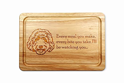 Personalised Labradoodle Chopping Board 30cm x 20cm