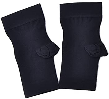 TopHomer 1 Paar Sprunggelenkbandage, S/M/L/XL/XXL Knöchelbandage Fußbandage für Herren und Damen, Schwarz/Hautfarbe Plantar Fasciitis Socken Kompressionssocken für Sport Fussball Fitness
