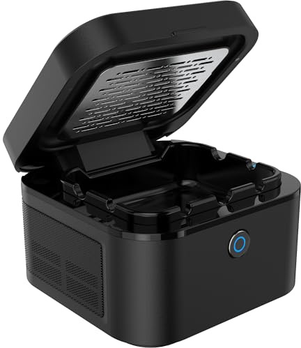 FUKANG Smokeless Ashtray, Multifunctional Smoke Ashtray with USB Rechargeable, HEPA Filter Smoke for Home,Office(Black)