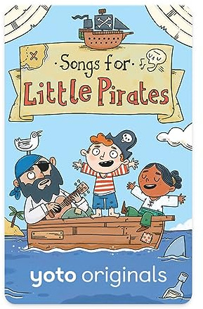 Yoto: Songs for Little Pirates en inglés – Canciones Infantiles sin Pantallas. Música Divertida para Cantar, Jugar o Viajar. Tarjeta Musical Compatible con Player y Mini Todo-en-Uno. Edad 3+.
