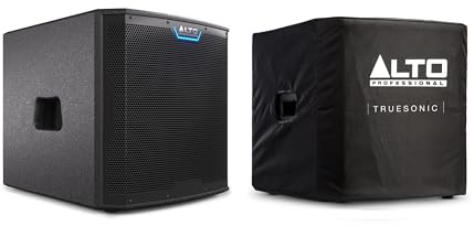 Alto Professional TS12S und TS12S Cover - 2500W 12-Zoll Subwoofer, aktiver PA-Lautsprecher mit 6 DSP-Modi, einfacher Aufbau, 130 dB, 3 Schwingspule, druckvoller Bass