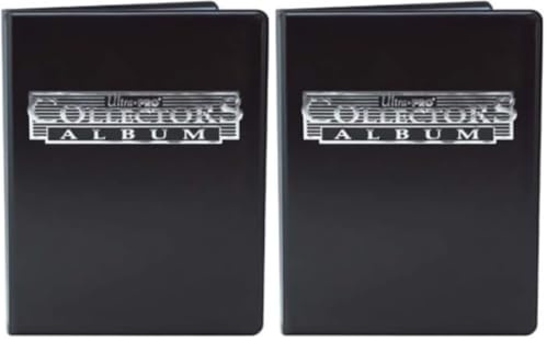 Ultra PRO : Collectors - Album | Accessoire cartes à collectionner | 10 pages | 9 pochettes | Capacité 180 cartes | Noir (Lot de 2)