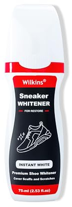 Wilkins Sneaker Whitener for Shoes - Restore Whiteness on Canvas, Leather, Foam and rubber (2.53 fl oz)