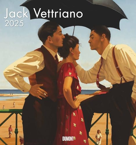 DUMONT - Jack Vettriano 2025 Wandkalender, 45x48cm, Kunstkalender mit einer großen Fangemeinde, mit ausgewählten Gemälden im Stil der neuen Sachlichkeit, einer der bedeutensten Maler Großbritanniens
