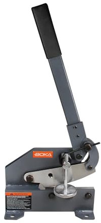 GEMTO Hebelschere Stahl Handhebelschere Blechschere Schlagschere Blech Schere 152 mm,Flachstahl von maximal 70 x 6 mm