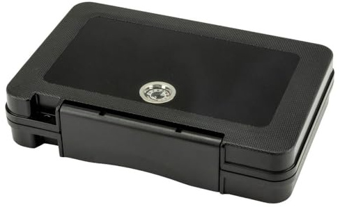 Passatorer resehumidor av akryl, svart, med hygrometer, för 5 cigarrer