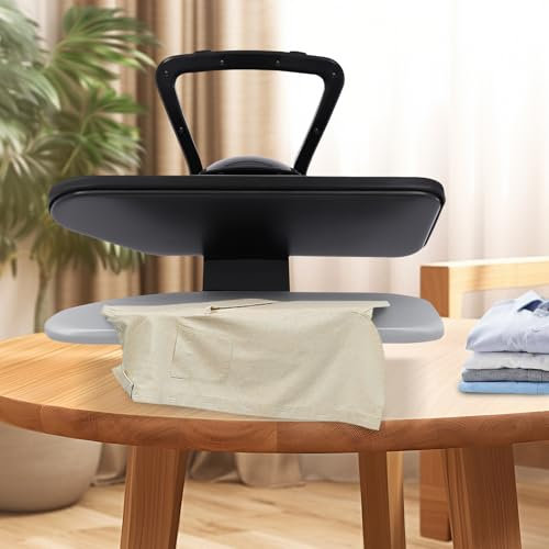 Apriltop 2200W Intelligente Pressa a Vapore, Pressa Ferro da Stiro, Serbatoio Dell'acqua da 1 Litro, Per Nylon, Seta, Lana, Cotone, Lino, Nero, 68 * 53 * 26cm
