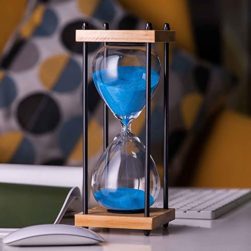 Sablier à sable 30 minutes élégant pour décoration de bureau et thé café