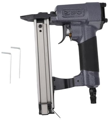 LOCADENCE Chiodatrice Pneumatica Brad, Pistola Sparachiodi Silenziosa, Capacità di 100 Chiodi da 0,4Mpa a 0,8Mpa Chiodatrice ad Aria, Pistola Graffettatrice per incorniciatura