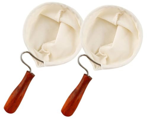 DIYEAH 2piezas Filtro De Café Con De Franela Suave Lavable Bolsa De Filtro Tipo Calcetín Para Hogar y Oficina