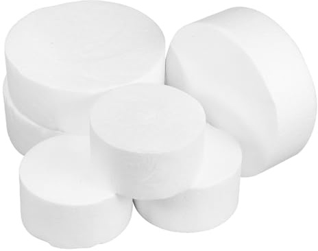 VALICLUD 6 piezas Moldes Redondos para Tartas DIY con Bases de Espuma para Fondant y Medianos Molde para Práctica y Decoración Pastel Infantil