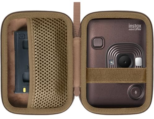 co2CREA Hard Travel Case for Fujifilm Instax Mini Liplay+ Instant Camera | Shockproof EVA Shell with lightweight Hand Strap for Outdoor Travel, Case Only