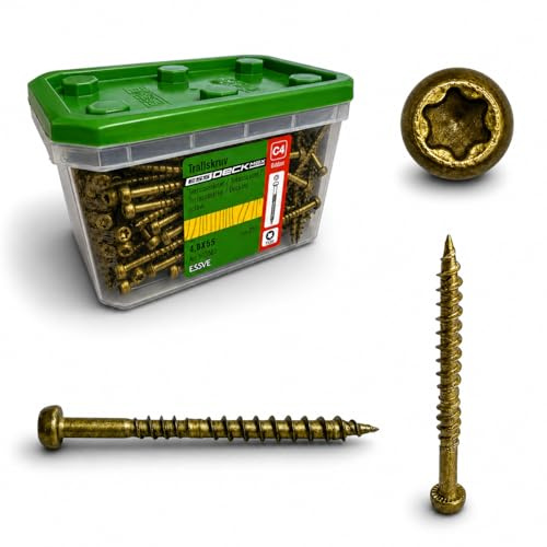 ESSVE CorrSeal C4 TX20 - Tornillos para terrazas (4,8 x 55 mm, 250 unidades)