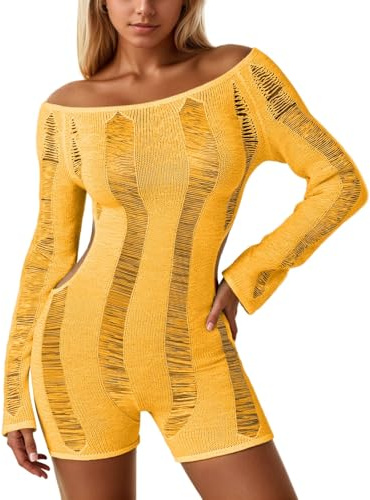 Hanraz Body Damen Langarm Lässig Große Größe Bodysuit Bodycon Turnanzug Atmungsaktiven Elegant Miederbody Yoga Damenbody Jumpsuit Sexy Stringbody Trachtenbody