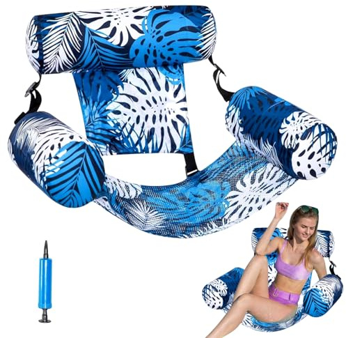 Luftmatratze Pool für Erwachsene, Aufblasbare Wasserhängematte | Schwimmreifen, Pool Spielzeug, Großes Schwimmpolster, Für Pool, See, Strand