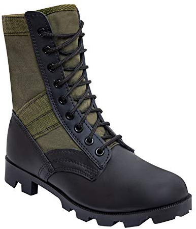 Rothco Jungle Boots - 8 Inch - Durable All-Terrain Boot with Lightweight Comfort, Olive Drab, Regular, 11