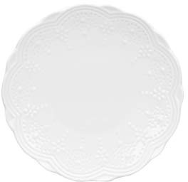 10 Strawberry Street Valentina 6 White Bread & Butter Plate, Set of 6