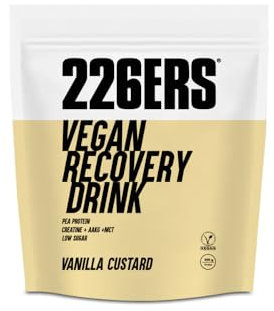 226ERS | Proteine del Pisello Vegane in Polvere, Gluten Free, Proteine Post Workout Senza Lattosio, Integratore Proteico con L Arginina et Creatina, Crema alla Vaniglia - 500g