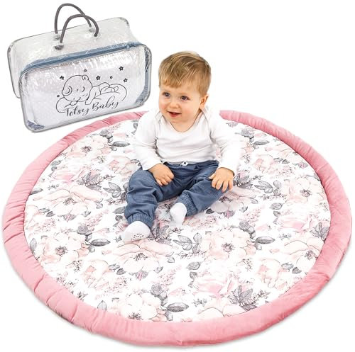 Krabbeldecke Krabbelmatte für Baby – Spielmatte Spieldecke Bodenmatte für Kinder und Babys für Kinderzimmer und Laufgitter Große faltbar waschbar Play Mat