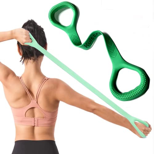 Kvittra Figur 8 motståndsband, arm rygg axel träning elastiskt rep stretch fitnessband, fot, ben, handstretcher, armtränare för yoga pilates stretching fysisk terapi, hemmagym träning