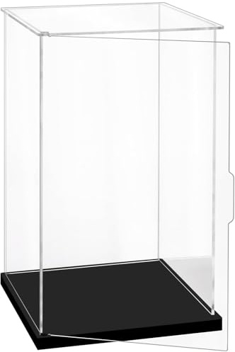 Huijintao Vitrine pour Collection, Vitrine Figurine, Vitrine Acrylique, Vitrine Exposition Transparent pour Voitures Miniatures, Figurines, Objets de Collection (20x15x30 cm)