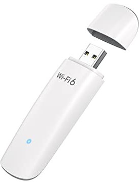 ioGiant AX1800Mbps Chiavetta WiFi per PC Fisso, WiFi 6 USB Dual-Band 5GHz 1201Mbps & 2.4GHz 574Mbps, Antenna Scheda di Rete Internet, Penna Dongle Ricevitore Supporta SOLO Windows 11/10