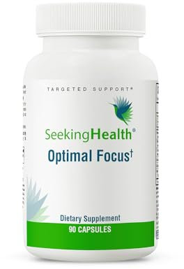 Seeking Health Dietary Supplement Optimal Focus - Multivitamin Supplement with B Vitamins, B12 and L-5MTHF - High Dose of Vitamins - for Memory, Cognitive Functions, Concentration - 90 Capsules