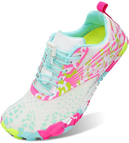 JIASUQI Women Men Water Shoes Quick Dry Barefoot Beach Aqua Shoes for Swimming Surfing Hiking