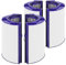 Lot de 2 filtres de rechange améliorés compatibles avec Dyson PH01 HP07 HP10 TP07 TP10 TP09 HP09 HP06 TP06 PH02 PH03 PH04-360° Combi Glass Pure Cool Hot Humidify Ventilateur Filtre et filtre à charbon