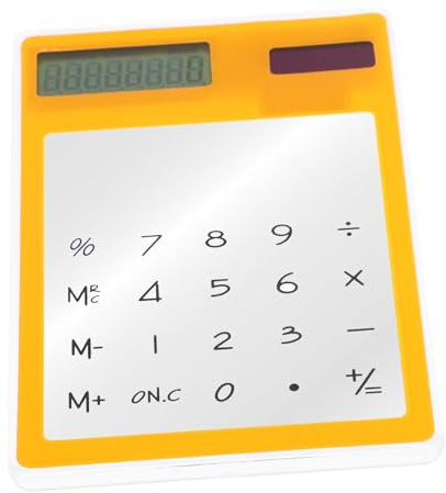 NUOBESTY Lot De 2 Mini Calculatrices Solaires À Écran Tactile Portables pour Lécole Et Le Bureau