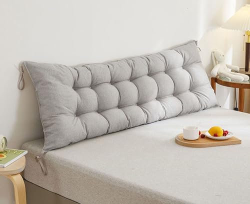 Bett Kopfteil Kissen Entfernbar Weiches Komfortables Rückenkissen Bett 60/80/140/150/120/180/200cm Lesen Kissen Kopfteil Gepolstert Bett Rückenlehne Waschbar Betten Sofa Rückenpolster ( Color : #12 ,