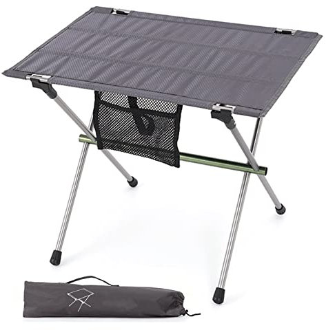 LXYDPZ Leichter Campingtisch mit Tasche, Faltbarer Outdoor-Picknicktisch für 2 Personen, 55,9 x 40,6 x 48,3 cm, tragbarer Campingtisch für Wandern, Reisen, Garten, Sand, Grillparty