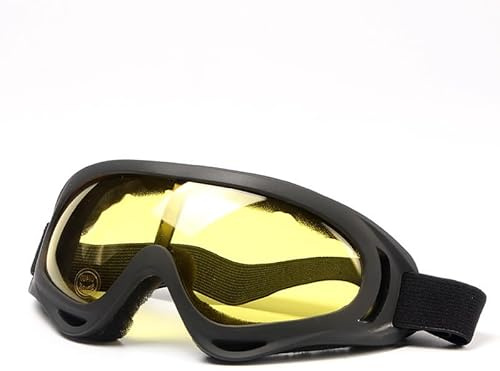 Gafas de seguridad, gafas protectoras envolventes con lentes resistentes a impactos para laboratorio, construcción y deportes al aire libre (lente amarilla)
