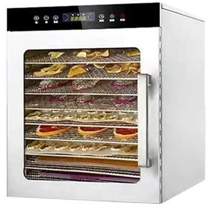 TT-YEC Déshydrateur Alimentaire 400 W, Séchoir Alimentaire Avec Contrôle De Température, Minuterie 24 Heures, Plateau En Acier Inoxydable 6-10 Couches, Déshydrateur De Champignons,10th floor