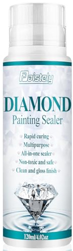 Diamond Painting, colla per diamond painting, ad asciugatura rapida, sigillante trasparente per diamond painting 5D, puzzle e fai da te (120 ml, 1)