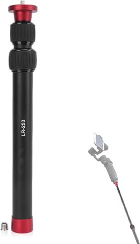 Monopiede telescopico, Unipod in lega di alluminio LR 253 Tubo telescopico a 3 sezioni Monopiede per fotocamera reflex portatile per fotocamere Cannocchiali