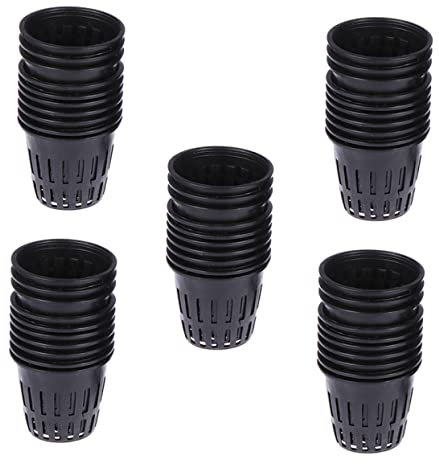 SUPVOX Lot de 50 Pots De Culture Hors-Sol en Filet - Supports De Plantation Aquatique - Pots en Maille Plastique pour Jardin