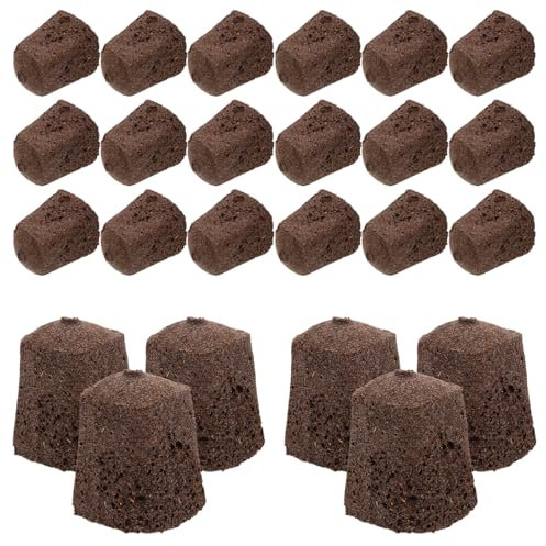 Toyvian 30 Blocs de Tourbe Végétale pour Culture Hydroponique Rétention d'eau et Oxygénation pour Semis et Méthodes de Jardinage Hydroponique