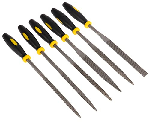 LALAFINA 6piezas Limas De Madera Herramienta Para Escofina Mango Cómodo Para Madera y Metales