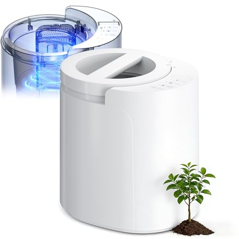 LUBBYGIM Electric Composter for Kitchen, 2.5L Smart Countertop Compost Bin, Auto-Cleaning & Odorless & Low Noise & Turn Food Waste into Fertilizer, Indoor Electric Food Waste Composter for Home Use