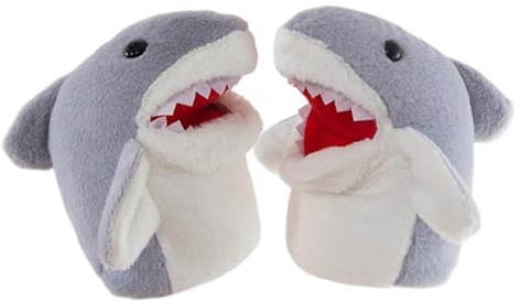 Títeres De Mano Para - Juguete de Peluche Suave y Realista | Juguete Marioneta Tiburón Llenado para la Mano,para Casa Piscina Fiesta Escuela Sala Juegos Guardería