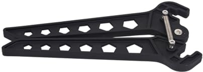 Abaodam Bogenständer Klappbar 2 Stück aus Kunststoff Schwarzer mit Scherenmechanismus für Recurve und Traditionelle Bögen für Jagd und Feld